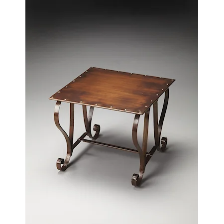 Giles Copper Finished Bunching Cocktail Table